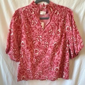 Fate Pink Floral Blouse